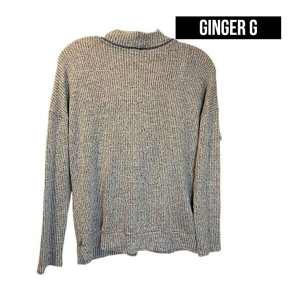 Women's Sexy Deep V Cross Neck Sweater Knit Long Sleeve Faux Wrap top blouse - Picture 2 of 6